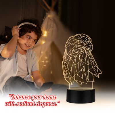 Poly-Art Design Eagle Head Night Lamp